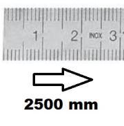 HORIZONTAL FLEXIBLE RULE CLASS II LEFT TO RIGHT 2500 MM SECTION 20x1 MM<BR>REF : RGH96-G22M5D1M0